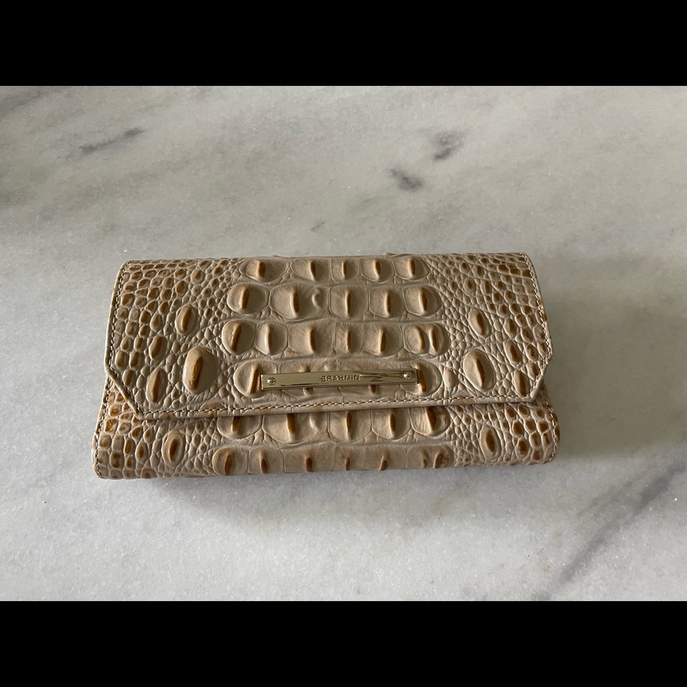 Brahmin Leather wallet in cream